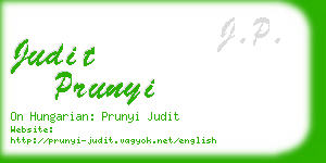judit prunyi business card